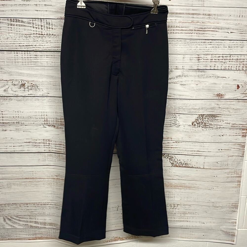 Fera Women’s Ski Pants Black Wool Nylon Spandex Blend Black Size 14